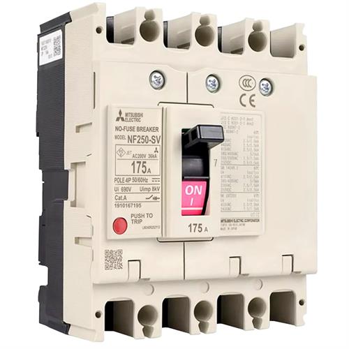 MCCB MITSUBISHI 4P 175A 36kA ( NF250-SV )
